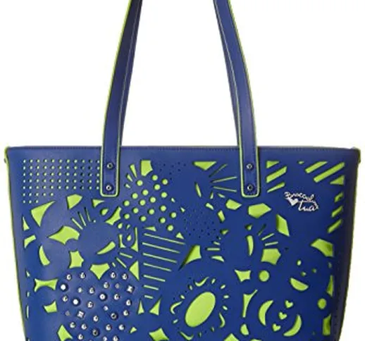 BRACCIALINI TUA Tua by Summer, Borsa Tote Donna, Blu, 42x28x12 cm (W x H x L)