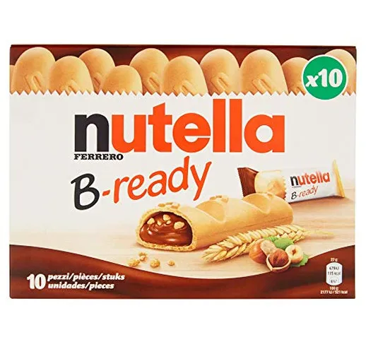 Nutella B-ready, Biscotti ripieni, 6 pezzi da 22gr