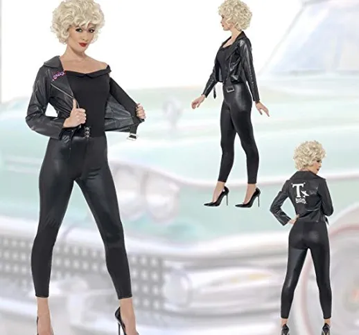 NET TOYS Travestimento Sandy Grease Outfit Anni '50 S 40/42 - Vestito da Donna Sexy Rockab...