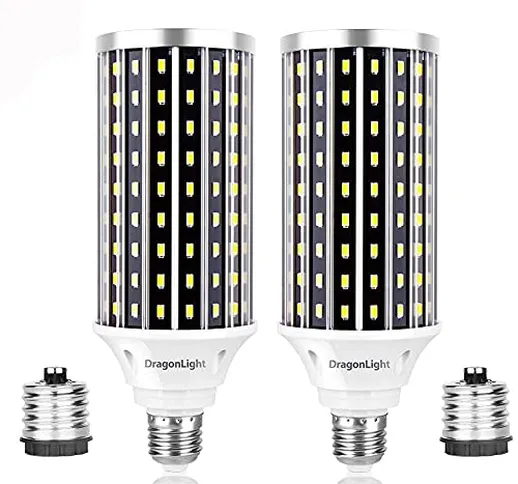 DragonLight Lampadina LED super luminosa da 50 W (sostituisce 400 Watt) –3000 K bianco cal...