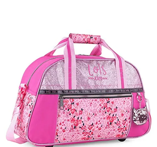 Lois - Borsa sportiva infantile in poliestere. Con doppio manico e striscia a tracolla reg...