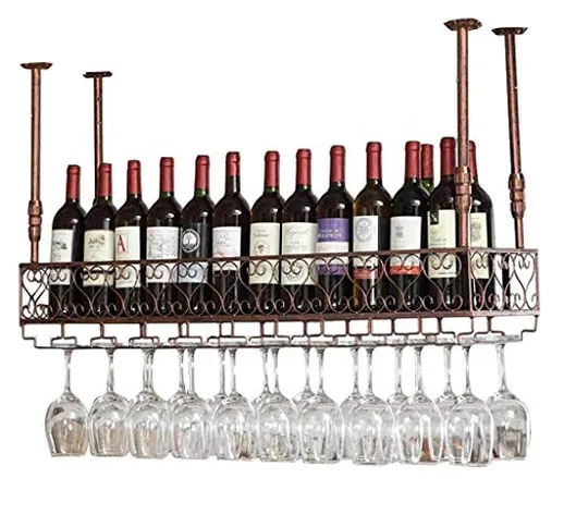 SuRose porta bottiglie da vino Cremagliere del Vino | Altezza Regolabile | Portabottiglie...