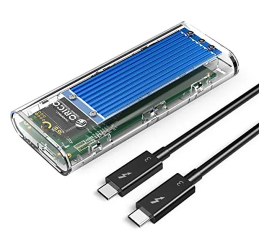 ORICO SSD NVMe Thunderbolt 3 Fino a 40Gbps Adattatore PCIe3.0x4(Gen3) Esterno SSD Case per...