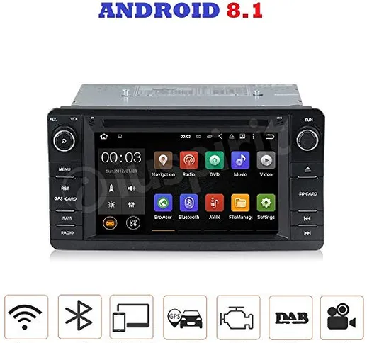 ANDROID 8.1 GPS DVD USB SD WI-FI Bluetooth autoradio 2 DIN navigatore Mitsubishi ASX/Mitsu...
