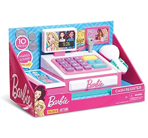 Grandi Giochi - Piccolo Registratore di Cassa Barbie Gioco, BAR36000