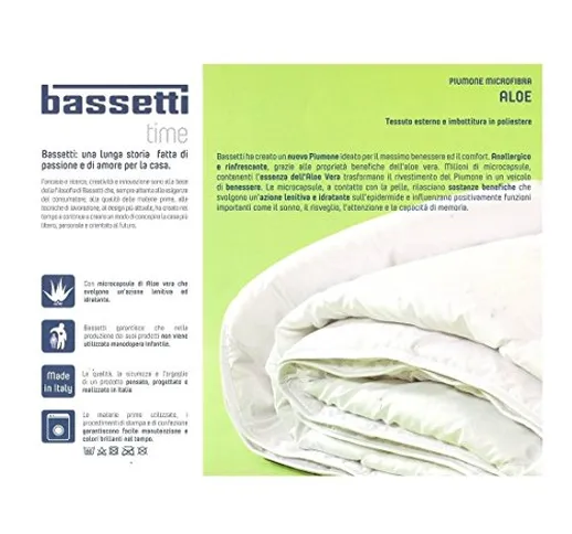 Bassetti Piumino Leggero Microfibra Matrimoniale con microcapsule di Aloe Vera 250 * 200 A...