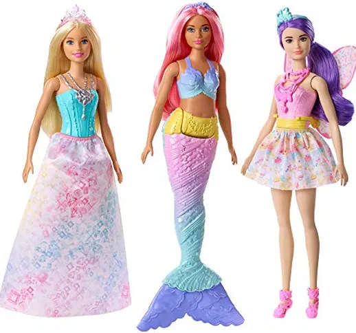 Barbie Dreamtopia 3 Bambole Buildup