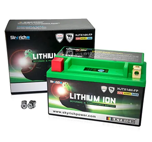 Skyrich HJTX14H-FP Batteria di avviamento agli ioni di Litio, 12 V