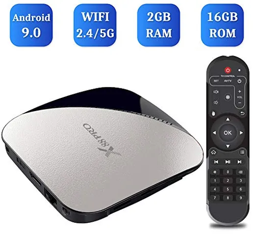 Android 9.0 TV BOX, X88 PRO Smart Box 2GB RAM 16GB ROM RK3318 CPU quad-core 64 bit Cortex-...