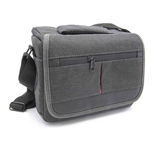 vhbw borsa universale grigia per camera, camcorder Nikon impugnatura verticale MB-D11, MB-...