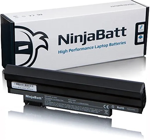 NinjaBatt Batteria per Acer AL10A31 AL10B31 Aspire One D255 D257 D260 D270 522 722 AL13C32...