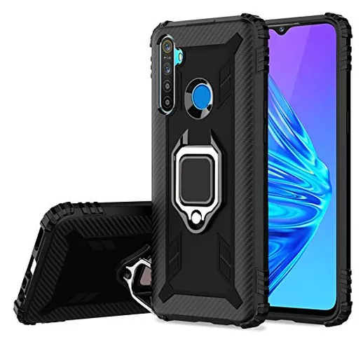 Tianyan Cover Realme 5,Anti-Caduta TPU Silicone Morbido Protezione Cover con [Funzione Sta...