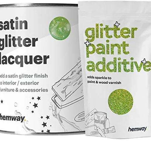 Hemway | Satin Vernice 1 litro - olografico verde lime.