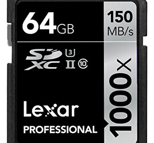 Lexar Schede Professional 1000x 64GB SDXC UHS-II