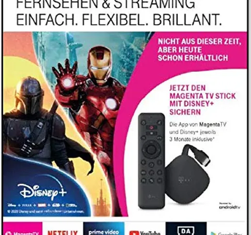 Telekom MagentaTV Stick | Televisione via Wi-Fi | Con MagentaTV su 50 canali TV HD | A cas...