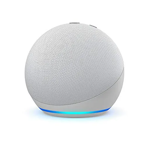 Echo Dot (4ª generazione) - Altoparlante intelligente con Alexa - Bianco ghiaccio