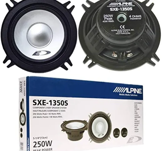 1 Kit a 2 vie compatibile con ALPINE SXE-1350S da 13,00 cm 130 mm 5" altoparlanti diffusor...