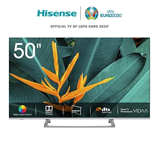 Hisense H50BE7400 Smart TV LED Ultra HD 4K 50", Dolby Vision HDR, Wide Colour Gamut, Unibo...