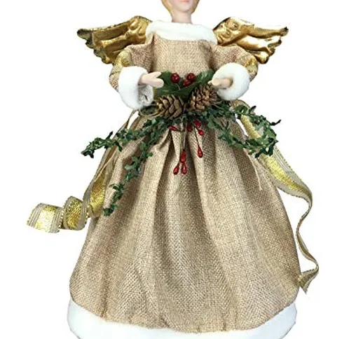 Selections - Decorazione per Albero di Natale a Forma di Angelo, Altezza 31 cm