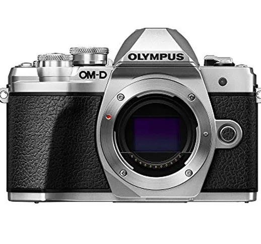 Olympus OM-D E-M10 Mark III corpo fotocamera (argento), Wi-Fi abilitato, video 4K