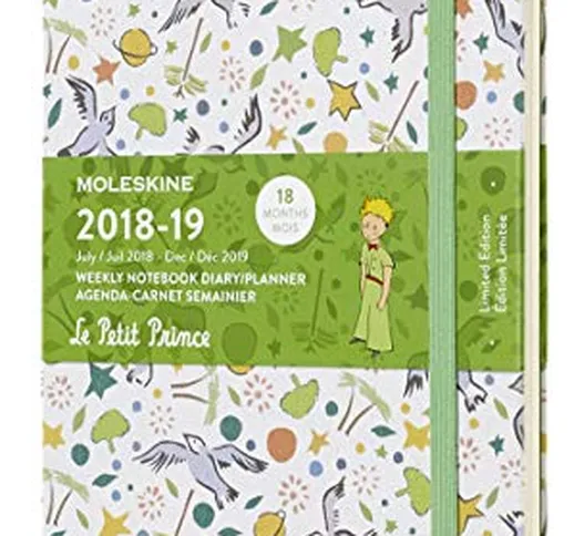 Moleskine 2018 - 2019 Agenda Settimanale Le Petit Prince 18 Mesi, con Spazio per Note, in...