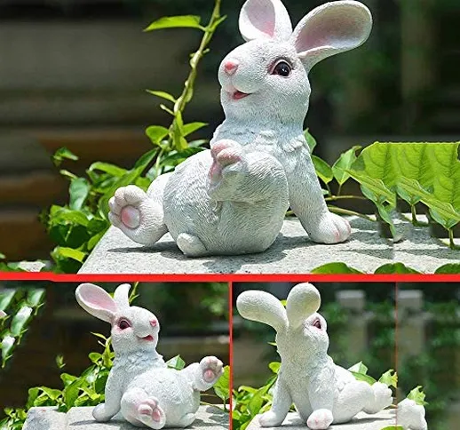 QJL_ANA Articoli da Regalo Garden Courtyard Bonsai Tatuaggi Bunny Ornamenti Decorazioni do...