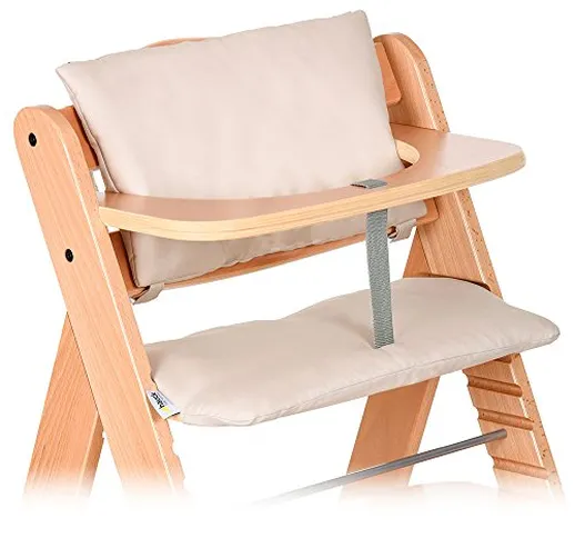 Hauck, set di 2 cuscini imbottiti di qualità per seggiolone Alpha, con schienale e sedile,...