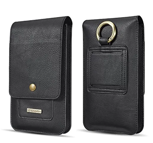 Piccolo Borsa Clip Cintura per Telefono Cellulare, Sacchetto Porta Carte, 6.5" Borsello in...