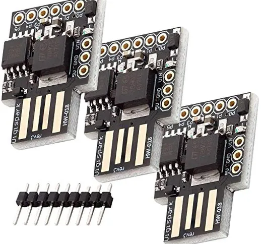 AZDelivery 3 x Digispark Rev. 3 Kick Starter Development Board con USB compatibile con Ard...