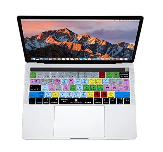 Xskn Adobe Premiere Pro English shortcut cover tastiera in silicone per Apple MacBook 33 c...