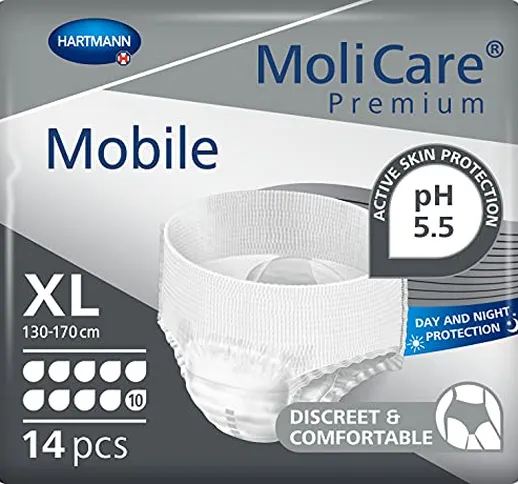MoliCare Premium Mobile Mutandine Monouso per l'Incontinenza, Protezione Discreta per Donn...