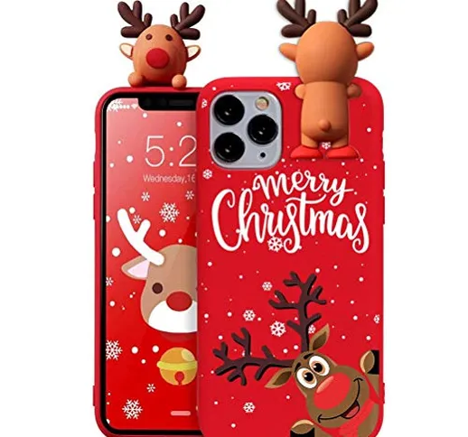 Yoedge Custodia Cover per Samsung Galaxy A20e 5.8″ Rosso Cartoon Silicone TPU Posteriore C...