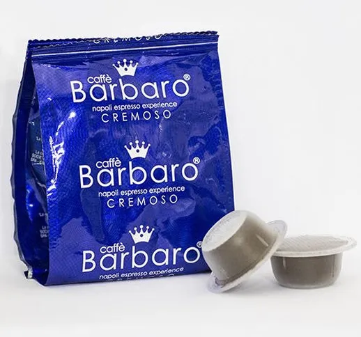 300 CAPSULE CAFFE' BARBARO compatibili bialetti CREMOSO NAPOLI