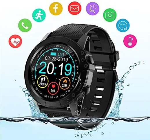 Smart Watch, IP68 Impermeabile Bluetooth Fitness Tracker GPS Running Watch Activity Tracke...