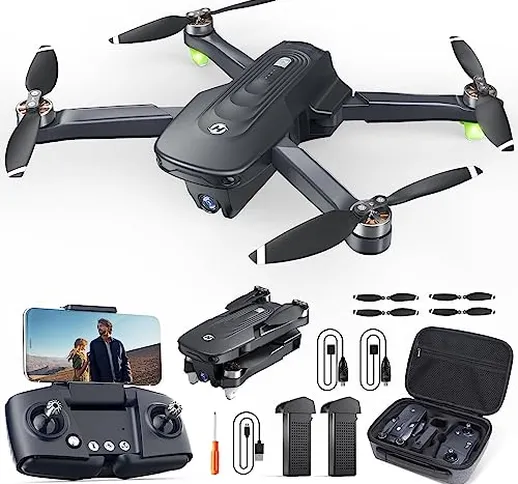 Holy Stone HS175D Drone Pieghevole con Fotocamera 4K per Adulti, RC Quadcopter con GPS Aut...