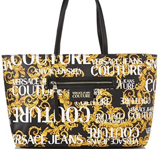 Versace Jeans Bag, Borsa a Spalla Donna, Nero (899+901), 13x29x49 cm (W x H x L)