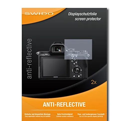 SWIDO Pellicola Protettiva per Sony Alpha 7 II [Anti-Reflex], Antiriflesso, Matt, No Refle...