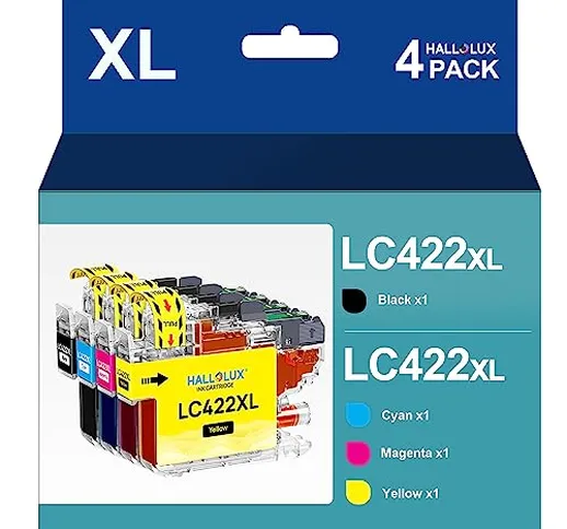 LC422XL LC422XLVAL Cartucce, Alta Capacità Compatibili per LC422 LC-422XL Multipack fino a...