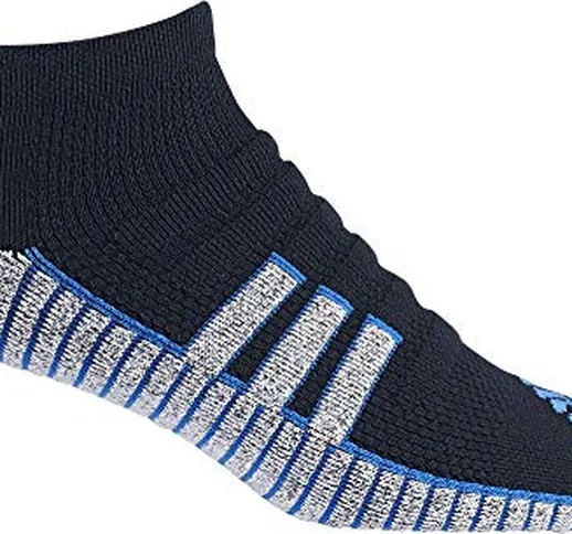 adidas Tour 360 Ankle Sock Calzini alla Caviglia, (Nero/Azul Dp1635), Unica (Taglia Produt...
