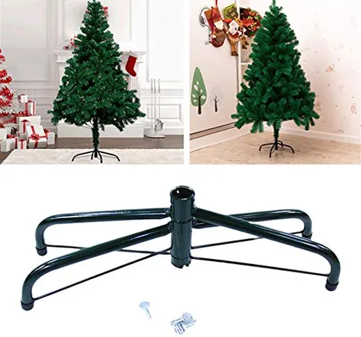 fervory Base Albero Natale Ferro Albero di Natale Accessori Staffa di Supporto di Base Pie...