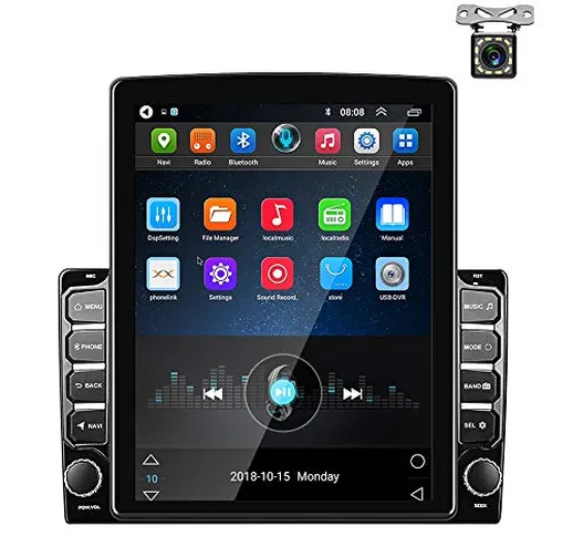 Autoradio Android GPS 2 Din 9,7 pollici Touch screen verticale Bluetooth WIFI USB FM Radio...