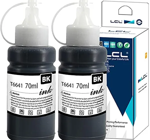 LCL Compatibile Bottiglie d'inchiostro da stampa Sostituzione per Epson 664 T6641 ET-2500...