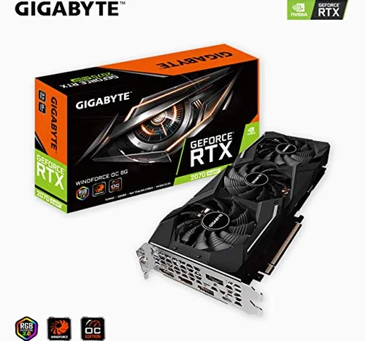 Gigabyte GeForce RTX 2070 Super WINDFORCE OC 8G, GV-N207SWF3OC-8GC