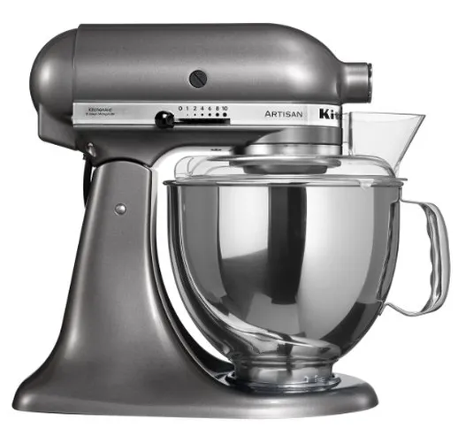 KitchenAid Artisian Mixer-Pearl 5KSM150PSEPM Robot da Cucina Artisan PRO Metallic, 300 W,...