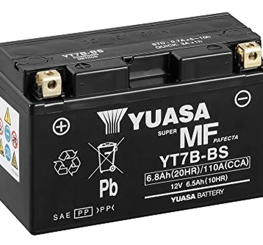 Batteria YUASA yt7b-BS, 12 V/6,5ah (dimensioni: 150 X 65 X 93) per Ducati 899 Panigale ann...