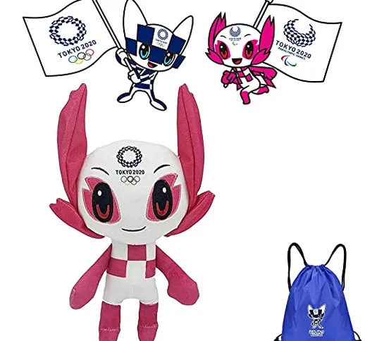 Miraitowa E Someity, Morbido Peluche Per Olympic Per Il Regalo Dei Bambini, Tokyo 2020 Mir...