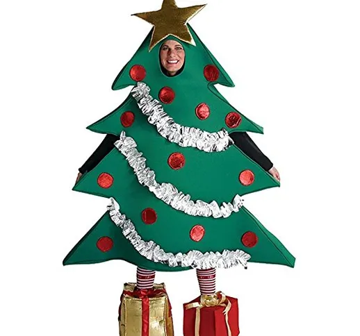 Just For Fun - Costume da albero di Natale, per adulto