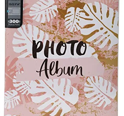Exacompta 62223E Album Buste 300 Foto 10x15cm Pastel Tropic-Formato 22,5x32,5cm, Disegno,...