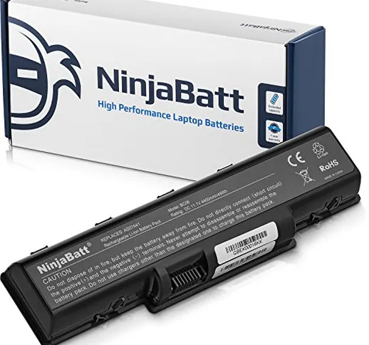 NinjaBatt Batteria per Acer AS07A31 AS07A51 AS07A41 AS07A71 AS07A75 AS07A32 AS07A42 AS07A7...