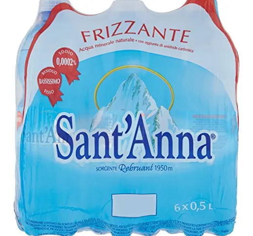 Sant'Anna Acqua Minerale Frizzante, 6 x 0.5L